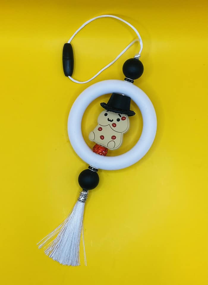 hat car charm